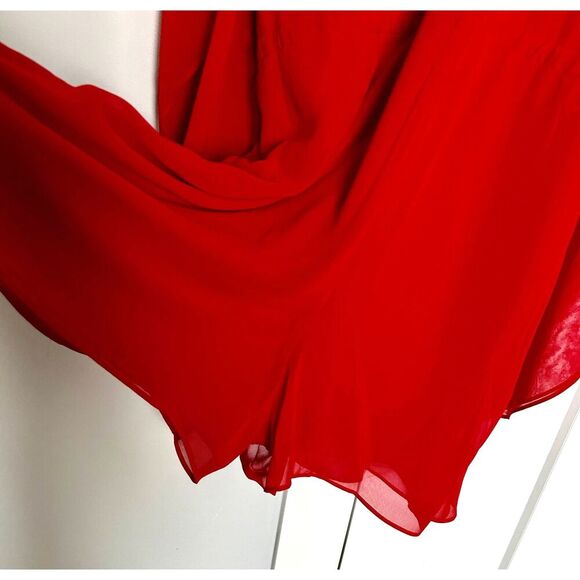 C Brand Tie Waist Flowy Rayon Dressy Romper Women's Size Small - Picture 2 of 8